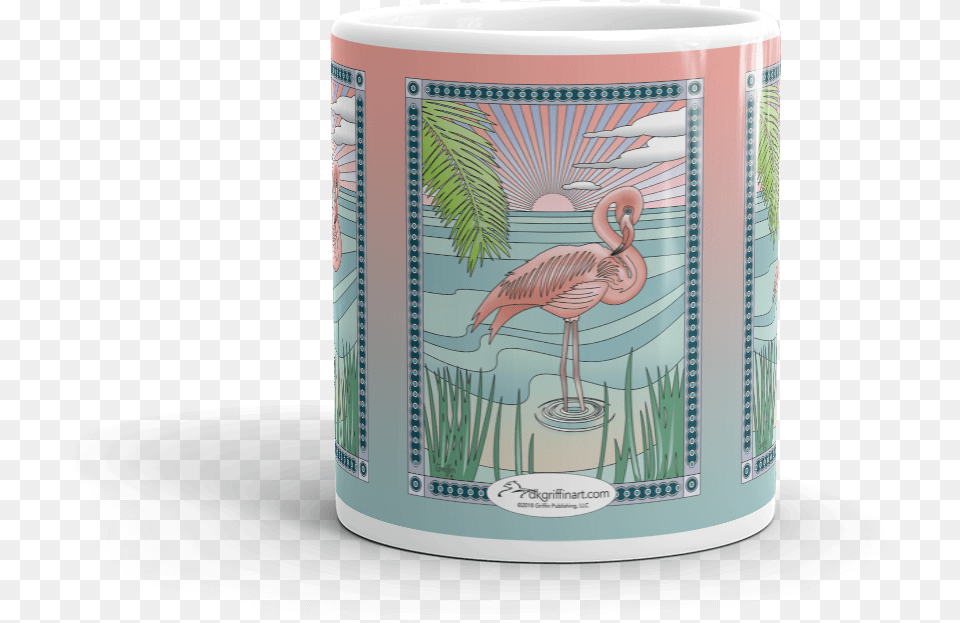 Load Into Gallery Viewer Pink Flamingo Dusk African Grey, Cup, Animal, Bird Free Transparent Png