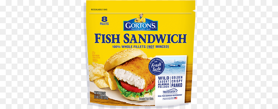 Load More Gorton39s Simply Bake Salmon Roasted Garlic Amp Butter, Advertisement, Burger, Food, Poster Free Png Download