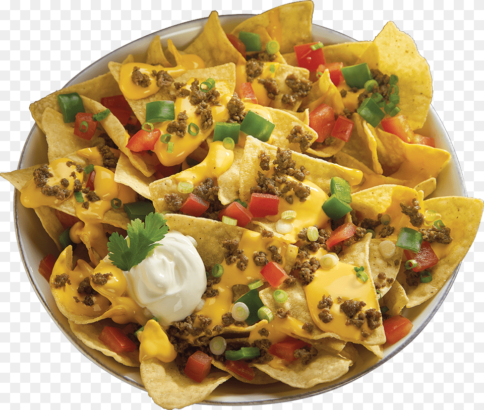 Loaded Nachos For Game Day Or Any Day Corn Chip, Food, Snack, Cream, Dessert Free Png Download