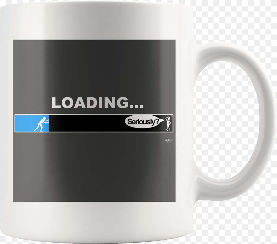 Loading Bar Funny Mug Mug, Cup, Beverage, Coffee, Coffee Cup Png