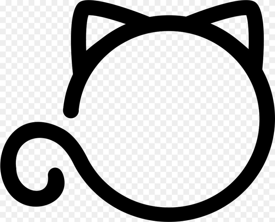 Loading Cat Comments Cat Icon White, Stencil Png Image