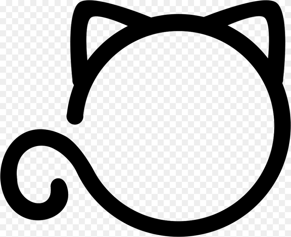Loading Svg Cat Icon Background, Stencil, Bow, Weapon Free Png Download