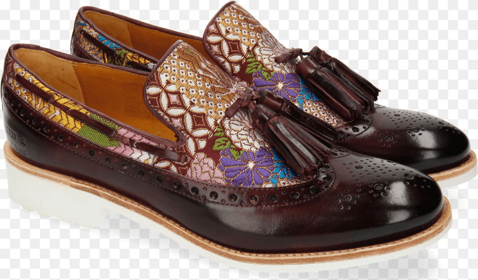 Loafers Amelie 60 Textile Glory Burgundy Sandal, Clothing, Footwear, Shoe, Sneaker Png