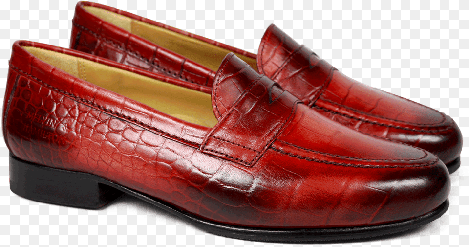 Loafers Marie 1 Croco Red Hrs Slip On Shoe, Clothing, Footwear, Clogs, Sneaker Free Png Download