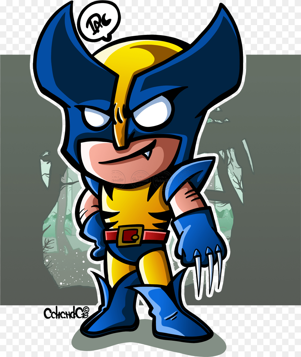 Lobezno Logan Wolverine Chibi Animacin Series Cartoon, Book, Comics, Publication, Baby Png Image