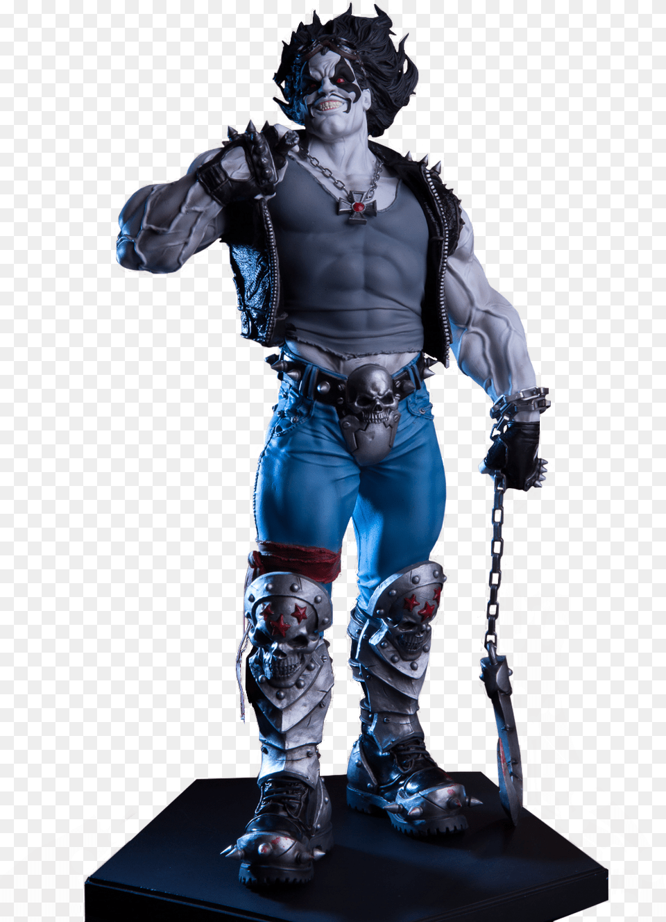 Lobo Dc Comics Characters Sideshow Collectibles Comic, Adult, Male, Man, Person Free Png