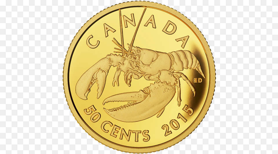 Lobster Coin, Gold, Money, Animal, Food Free Png Download