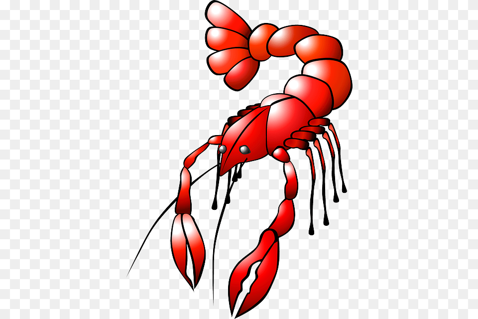 Lobster Crayfish Animal Food Red Sea Crawl Clipart Idea, Seafood, Sea Life, Dynamite, Weapon Free Png Download