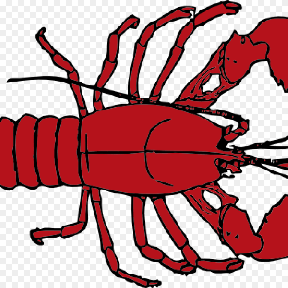 Lobster Outline Sun Clipart, Animal, Sea Life, Invertebrate, Food Free Png Download