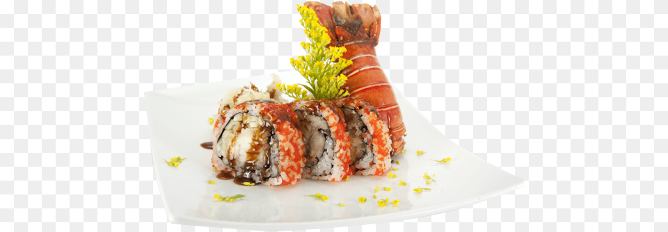 Lobster Roll Maine Lobster Roll Sushi, Dish, Food, Food Presentation, Meal Png Image