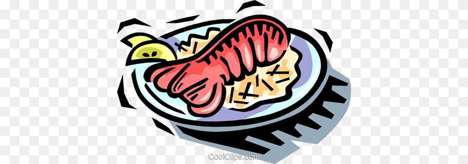 Lobster Tails Royalty Free Vector Clip Art Illustration, Dish, Food, Meal Png Image