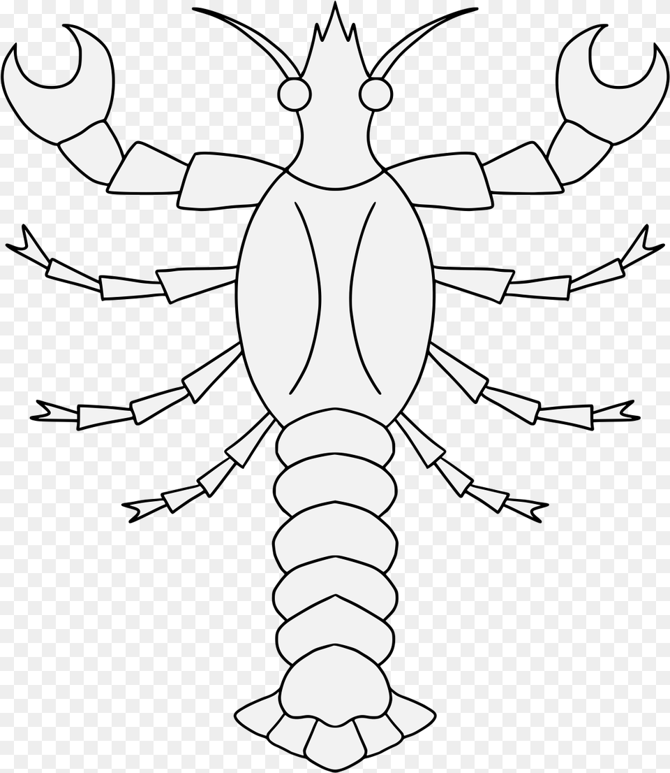 Lobster Traceable Heraldic Art Line Art, Animal, Crawdad, Food, Invertebrate Png
