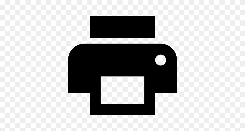 Local Print Shop Icon, Gray Png Image