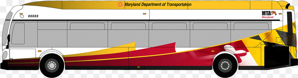 Locallink Bus Wrap Mta Bus Maryland Link, Transportation, Vehicle, Tour Bus, Machine Free Png