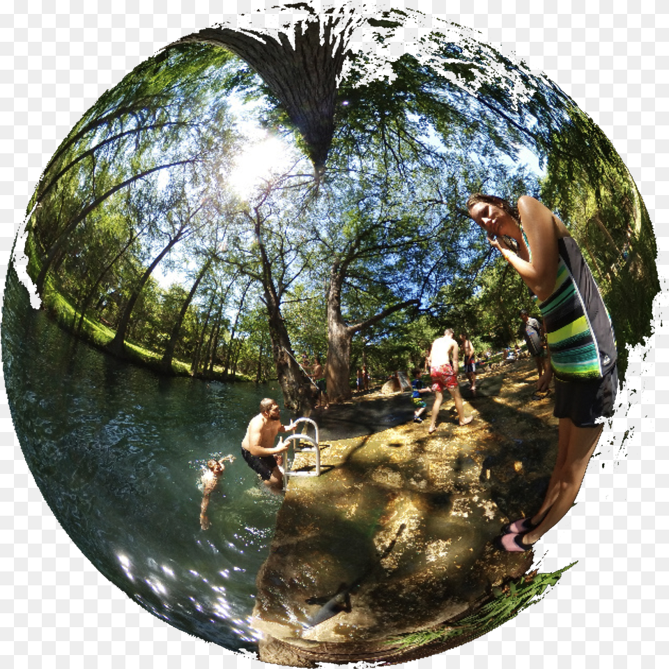 Located In Wimberley Blue Hole Offers A Pristine Swimming Reflection Png