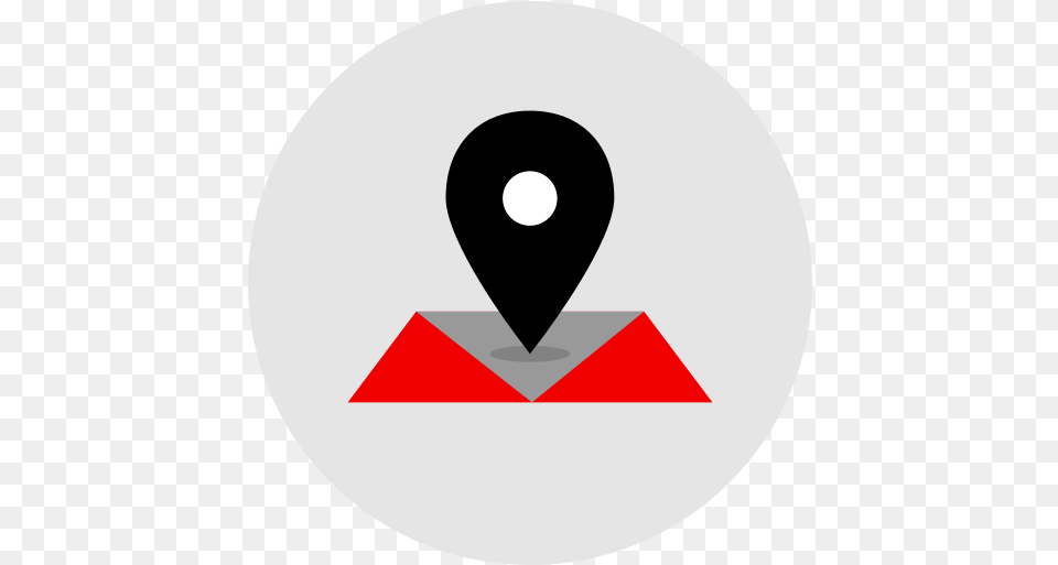Location Gps Icon Circle, Triangle, Disk, Symbol Png Image