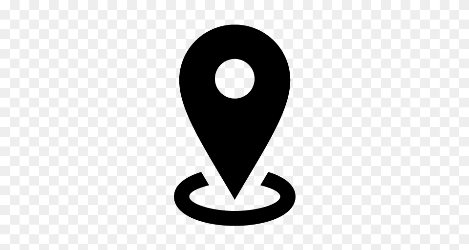 Location Icon Map, Gray Free Transparent Png