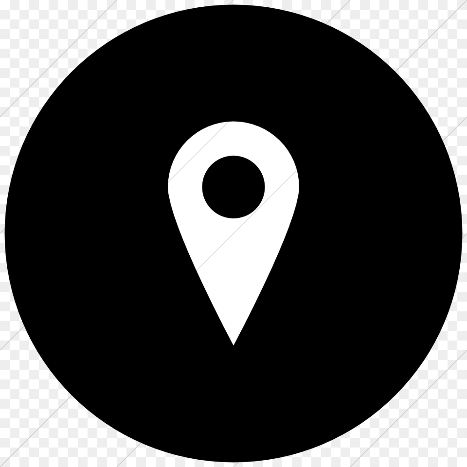 Location Icon White Transparent Twitter Circle Icon, Triangle Png