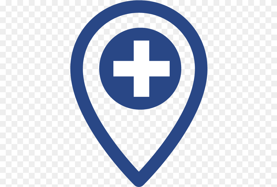 Location Icon With A Medical Cross In The Center Cross, First Aid, Symbol Png Image