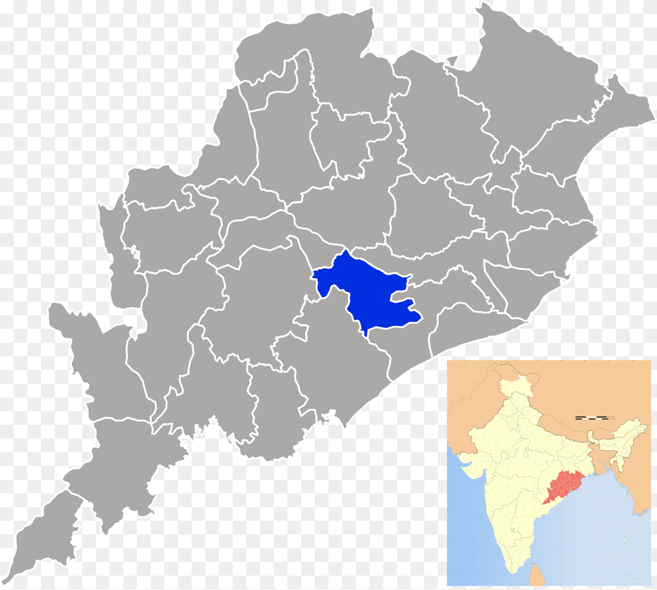 Location In Odisha India Jharsuguda In Odisha Map, Atlas, Chart, Diagram, Plot Free Transparent Png