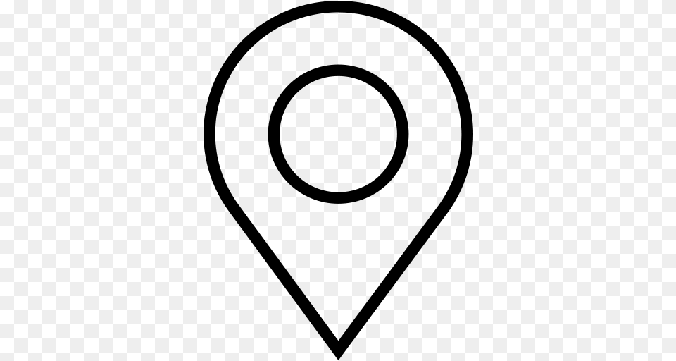 Location Map Marker Pin Clipart, Gray Png