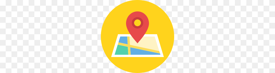 Location Marker Icon Flat, Triangle Free Png