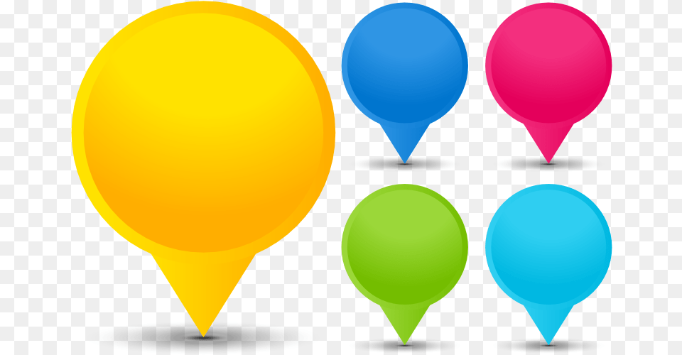 Location Marker Icon Vector Pointer Map Icon Orange, Balloon Free Png Download
