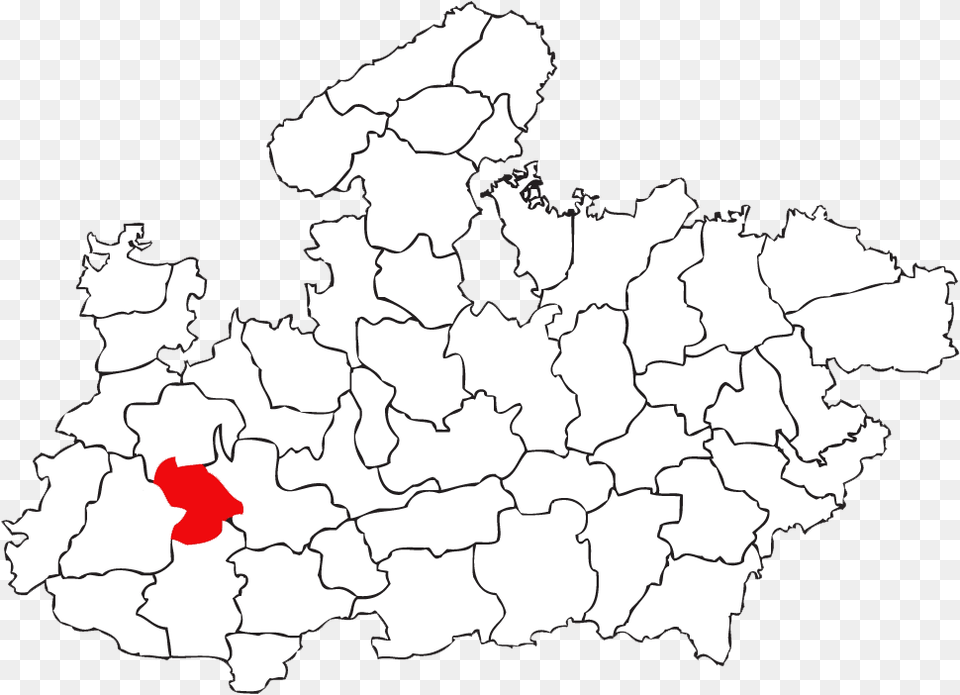 Location Of Indore In Madhya Pradesh Madhya Pradesh Map Vector, Chart, Plot, Atlas, Diagram Free Transparent Png