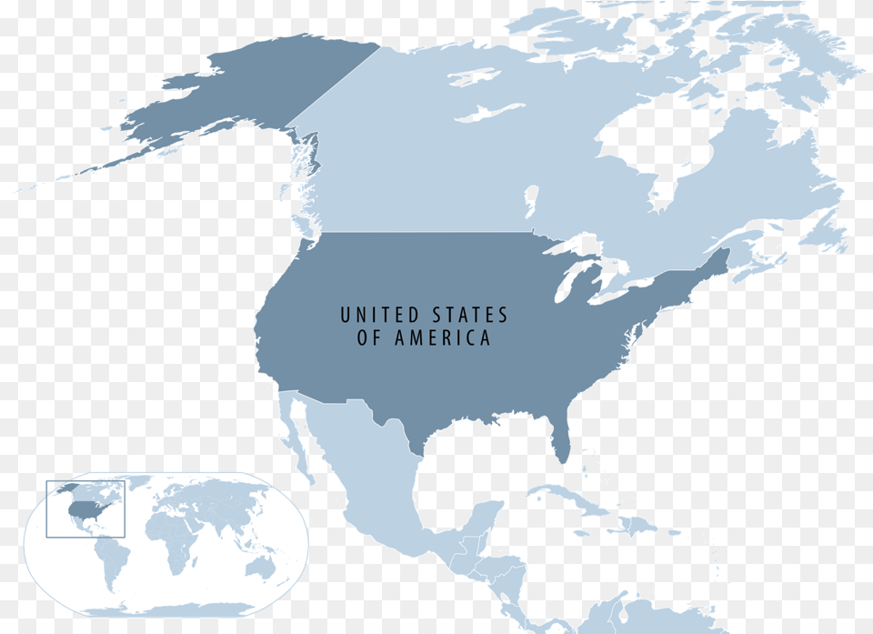Location Of The United States Human Geography Map Of North America, Plot, Chart, Land, Atlas Free Png