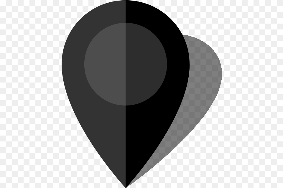 Location On A Map Black And White Transparent Black Location Icon, Guitar, Musical Instrument, Astronomy, Moon Free Png