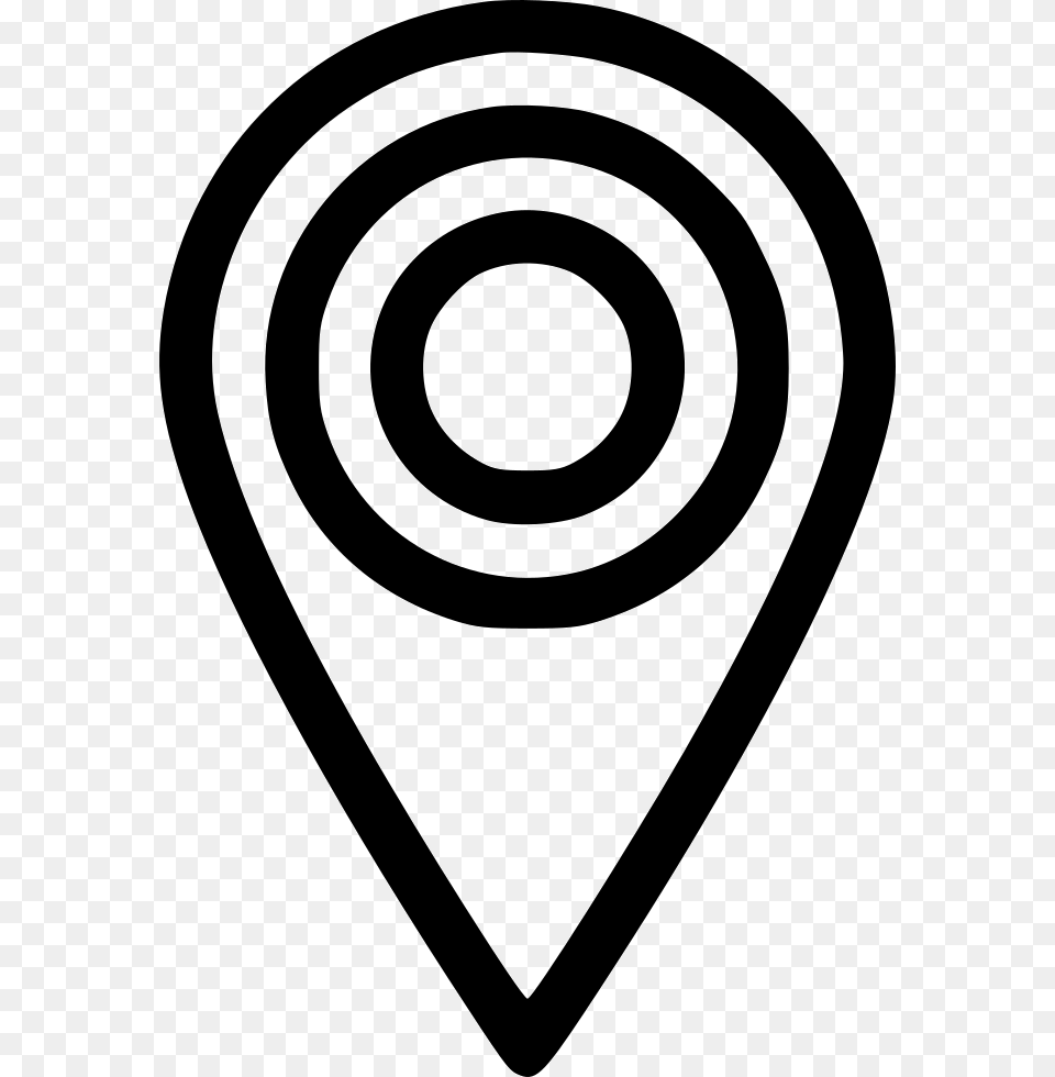 Location Pin Marker Gps Map Optimization Place Comments Emblem, Spiral, Guitar, Musical Instrument Free Png