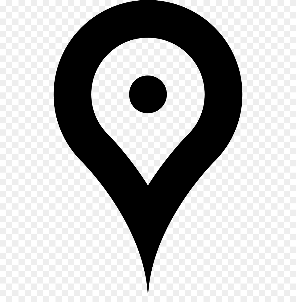 Location Pointer Google Maps Logo Black And White, Stencil Free Transparent Png