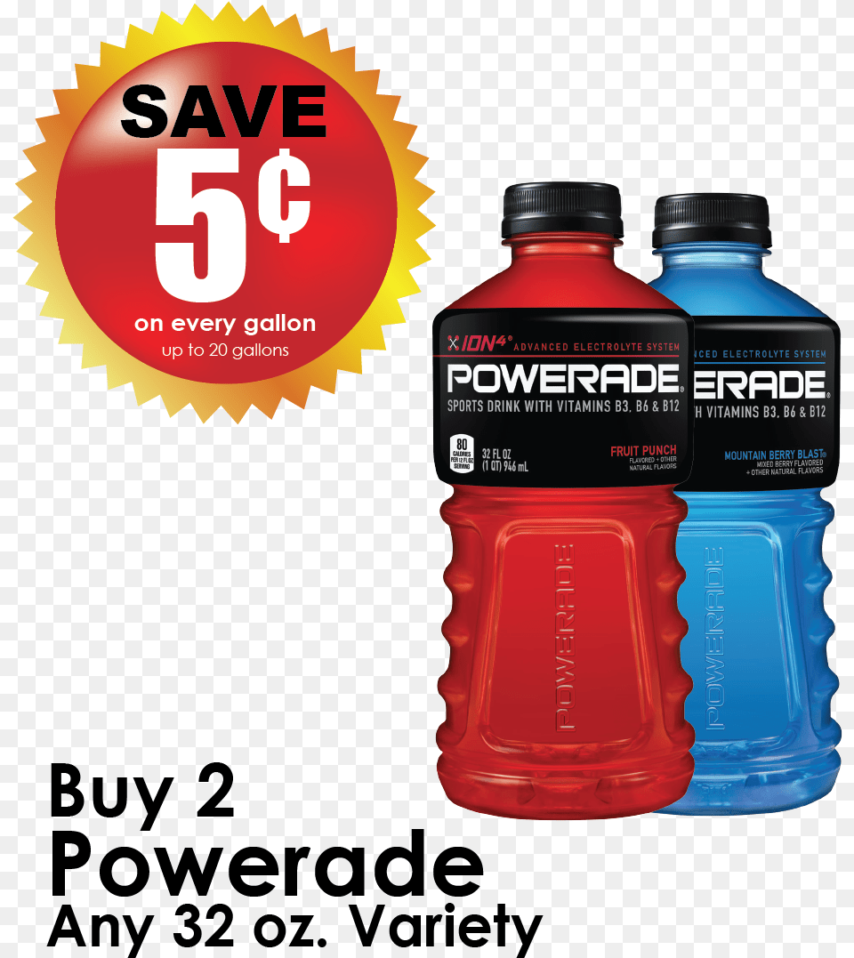 Locations Powerade Grape 32 Oz By Powerade, Bottle Free Png Download