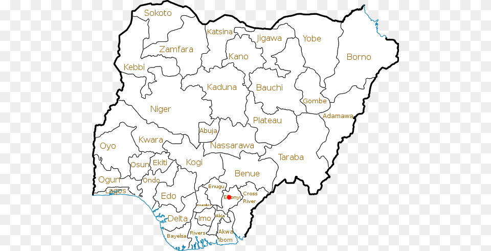 Locator Map Abakaliki Nigeria Show Me Nigeria Map, Atlas, Chart, Diagram, Plot Free Png Download