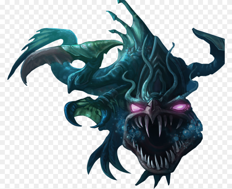 Loch Ness Cho Gath Skin Image Cho Gath Du Loch Ness, Dragon, Animal, Fish, Sea Life Free Png Download