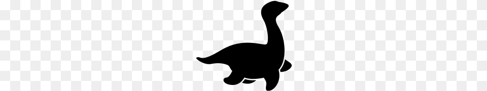 Loch Ness Monster Dinosaur Simple, Gray Png Image