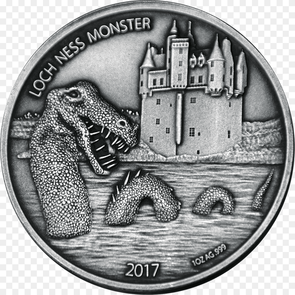 Loch Ness Monster Loch Ness Monster Coin, Animal, Dinosaur, Money, Reptile Png