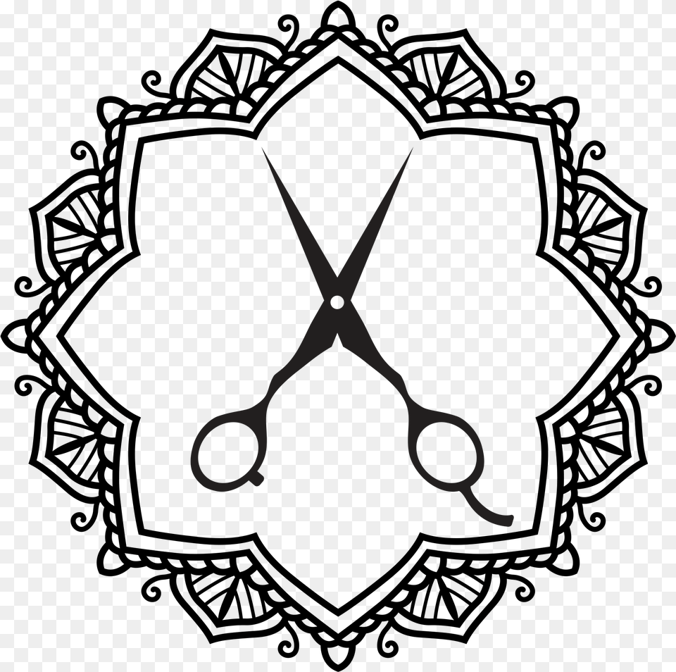 Lock And Key Salon Coloring Book, Scissors, Blade, Shears, Weapon Free Png Download