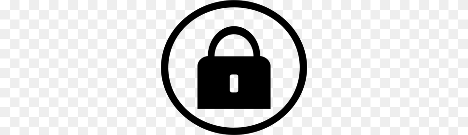 Lock Clipart, Gray Png Image