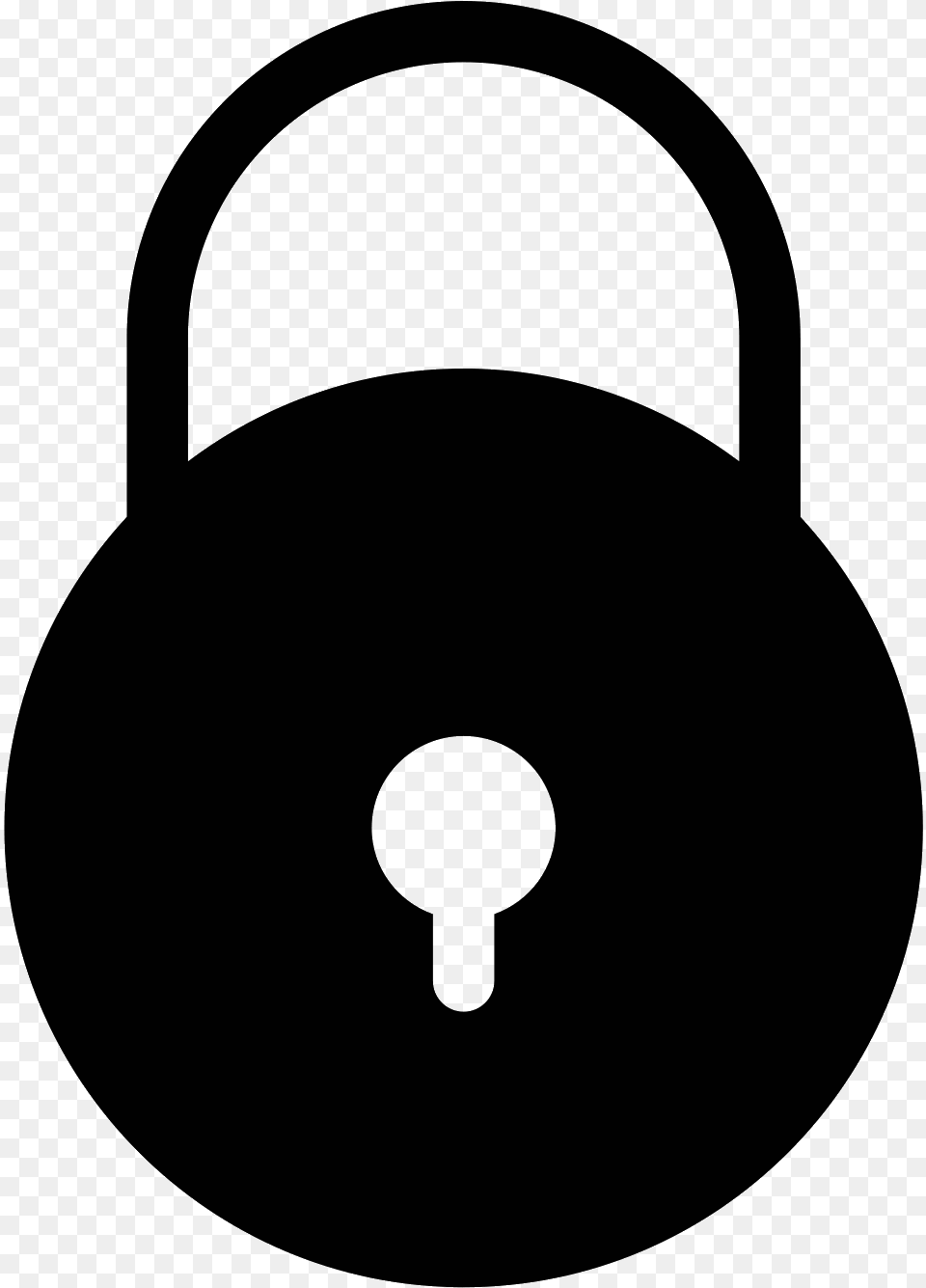 Lock Filled Icon Icon, Gray Free Png