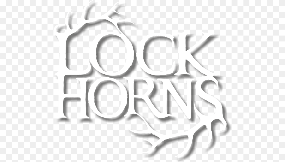 Lock Horns Calligraphy, Stencil, Text, Handwriting, Smoke Pipe Png Image