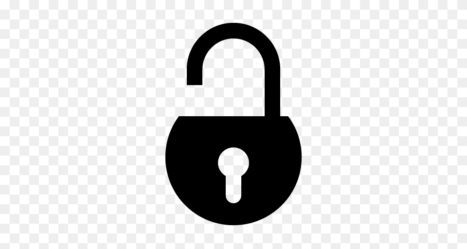 Lock Icon, Gray Free Png