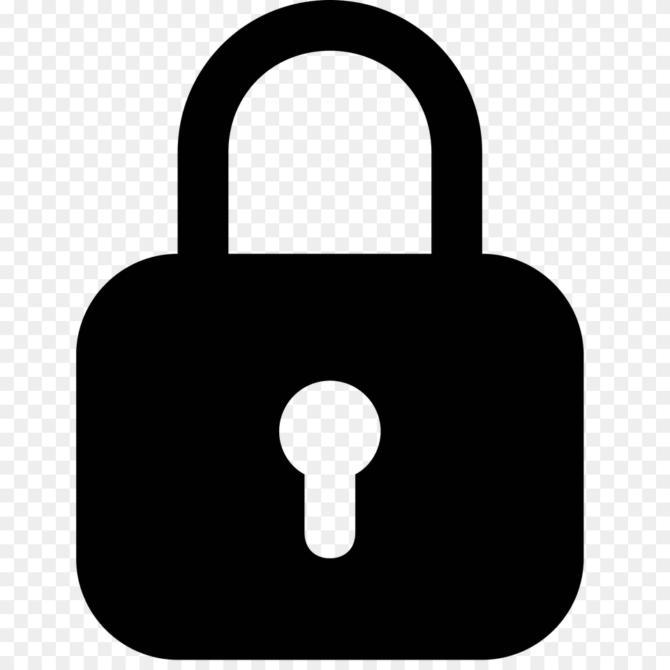 Lock Icon, Gray Free Transparent Png