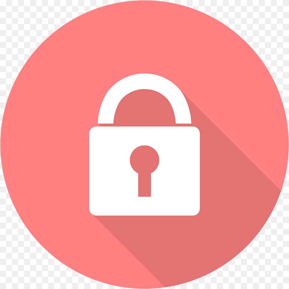 Lock Icon Clipart Cyber Security Icon Red, Disk Free Png