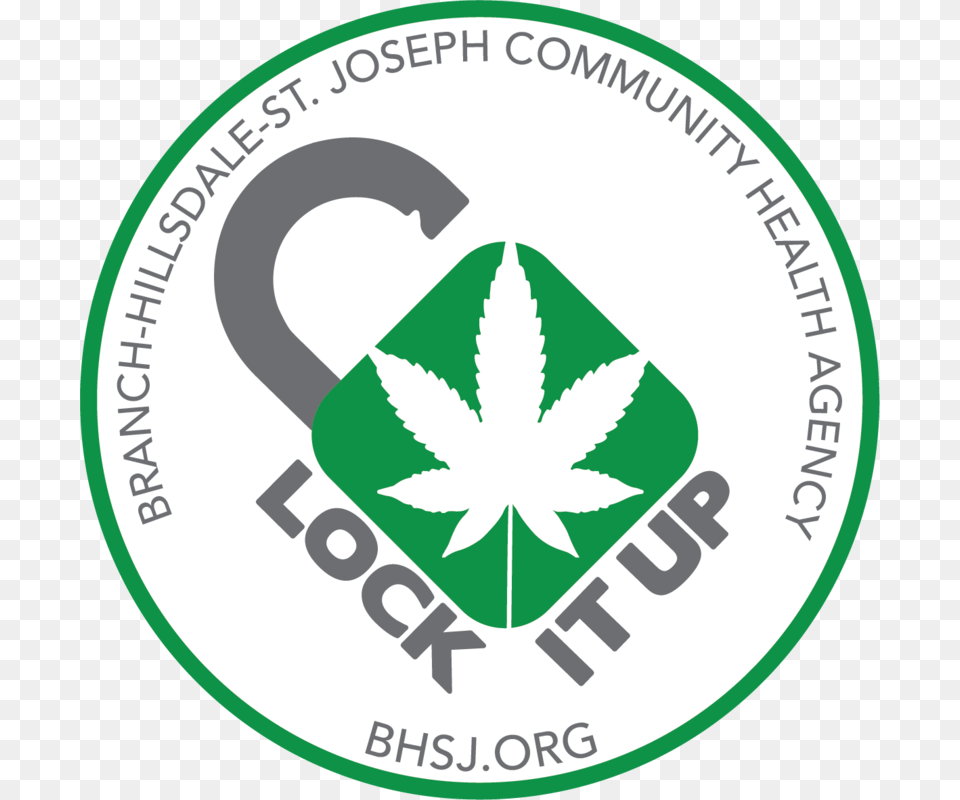 Lock It Up Emblem, Leaf, Plant, Logo, Disk Free Png Download