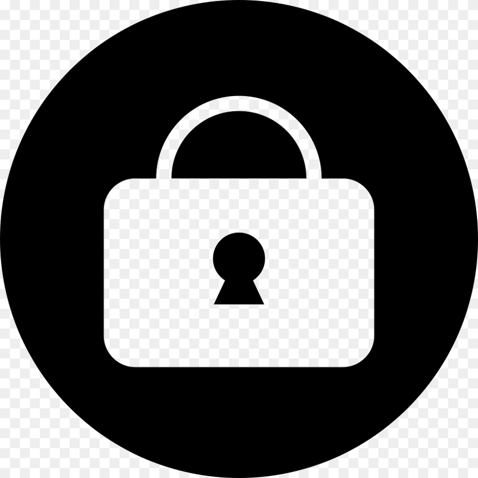 Lock Padlock Icon Unlocked In Circle, Disk Png Image