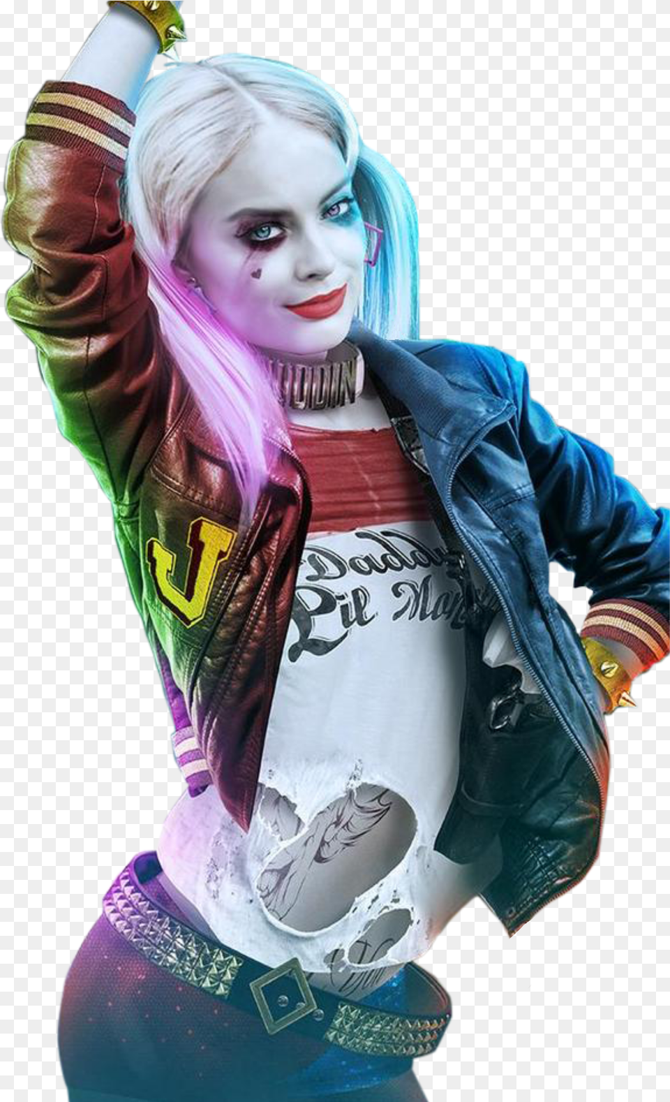 Lock Screen Harley Quinn, Clothing, Coat, Person, Costume Png Image