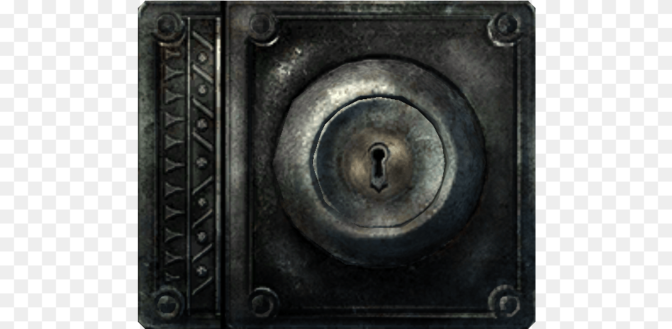 Lock Skyrim Lock, Handle, Bronze Free Png Download