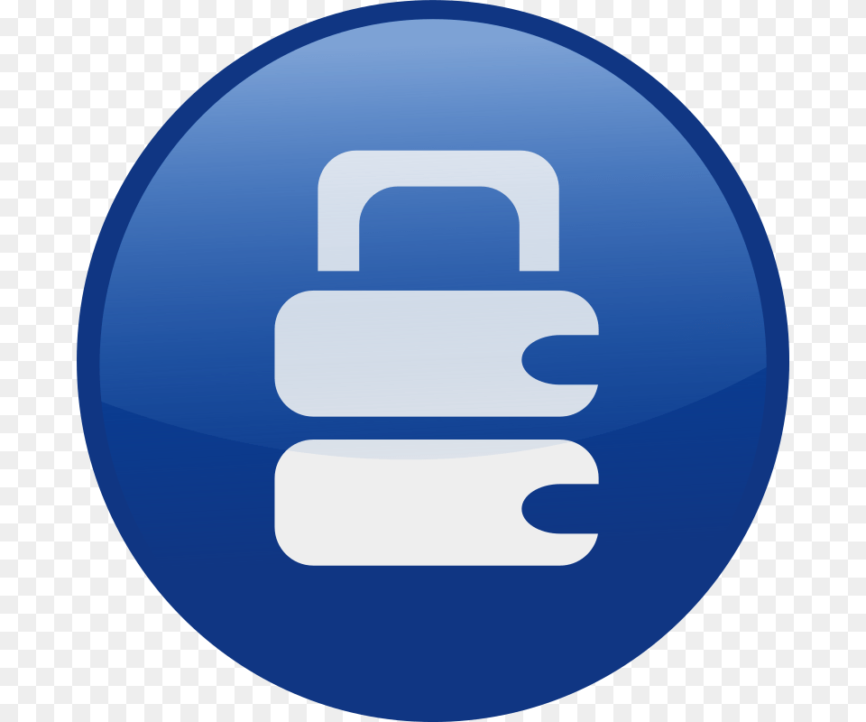 Locked Blue Home Icon Clipart, Disk Png Image