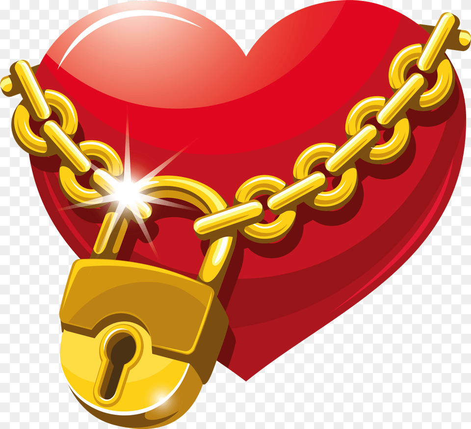 Locked Heart Clipart Locked Heart, Bulldozer, Machine Png